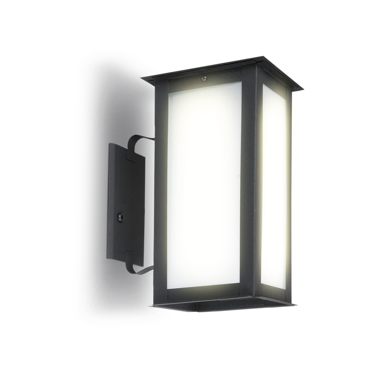FAROL RECTANGULAR C/MENSULA 15X30 NEGRO